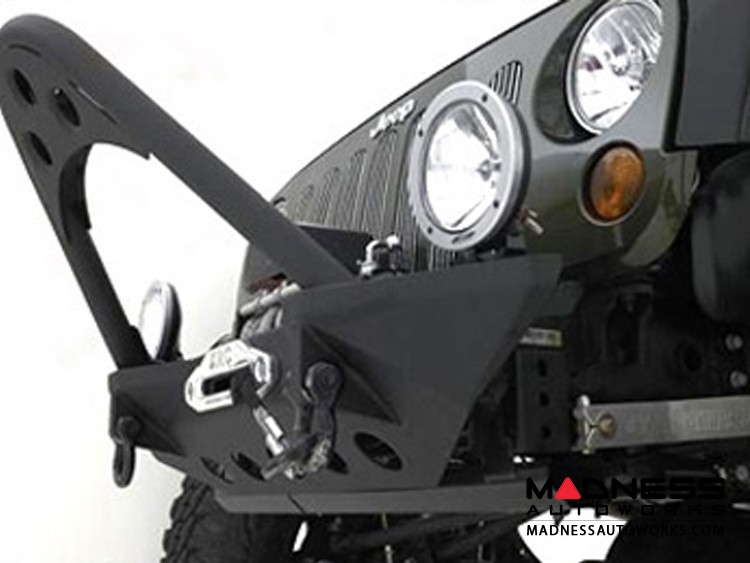 Jeep Wrangler JK SRC Stinger Front Bumper by Smittybilt Black Textured